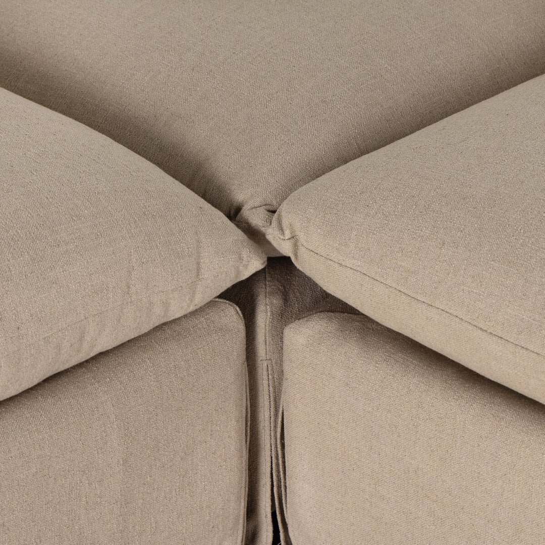 Cole Slipcover 3-Piece Sectional - 134" - Antwerp Taupe