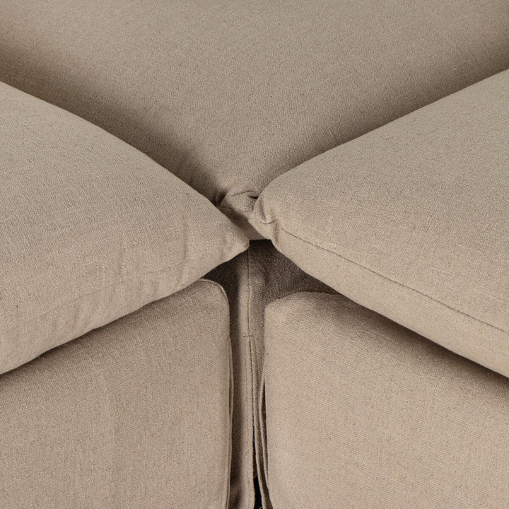 Cole Slipcover 3-Piece Sectional - 134" - Antwerp Taupe