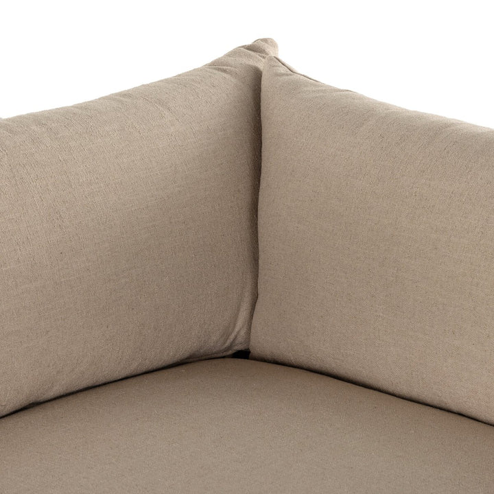 Cole Slipcover 3-Piece Sectional - 134" - Antwerp Taupe