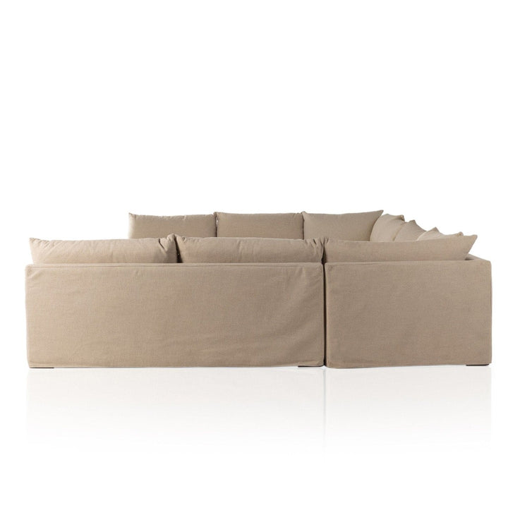 Emerson Slipcover 5-Piece Sectional - Antwerp Taupe - 154"