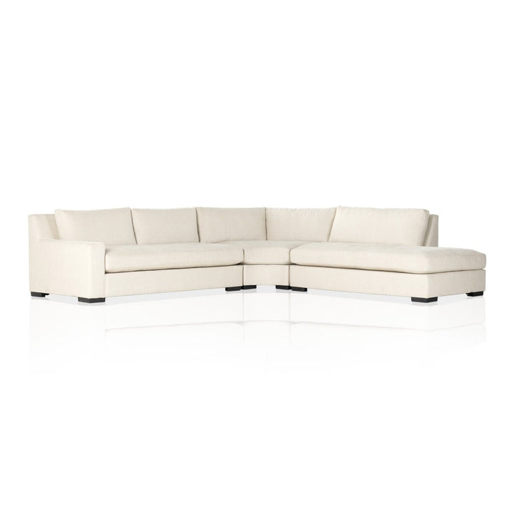 Bennett 3-Piece Sectional - Right Facing Bumper Chaise - Alcott Fawn