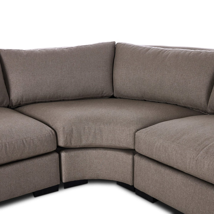 Bennett 3-Piece Sectional - Right Facing Bumper Chaise - Vesuvio Cafe