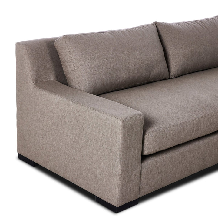 Bennett 3-Piece Sectional - Right Facing Bumper Chaise - Vesuvio Cafe