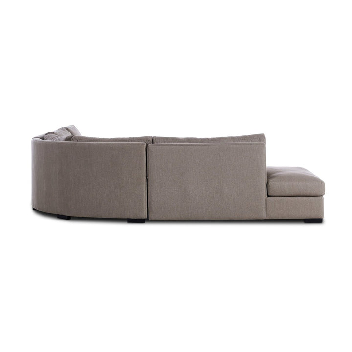 Bennett 3-Piece Sectional - Left Facing Bumper Chaise - Vesuvio Cafe