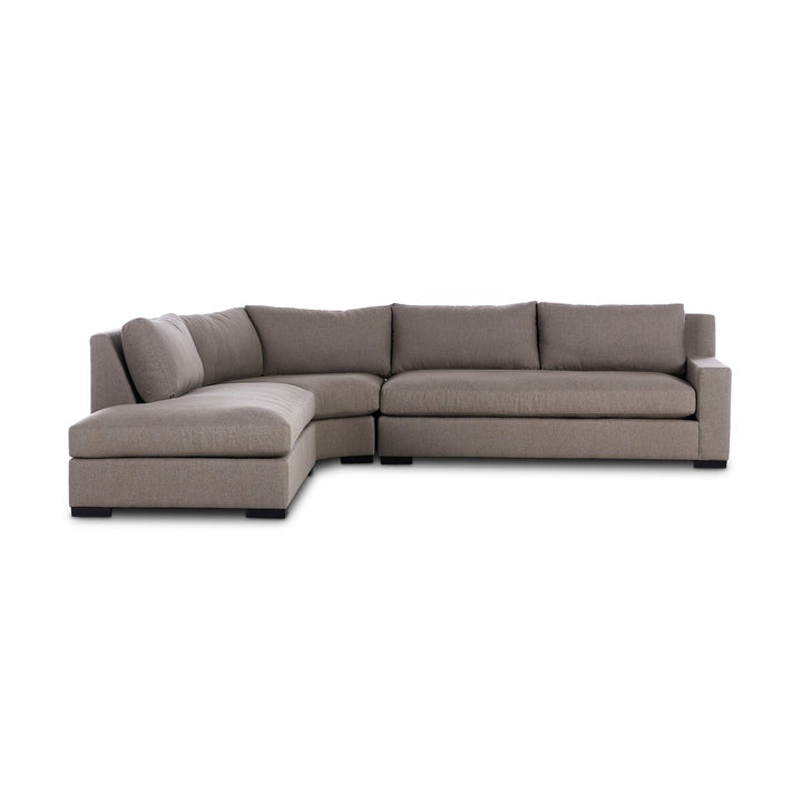 Bennett 3-Piece Sectional - Left Facing Bumper Chaise - Vesuvio Cafe