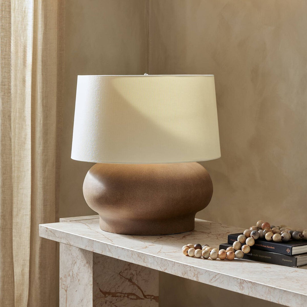 Hagen Table Lamp - Dark Sand Porcelain