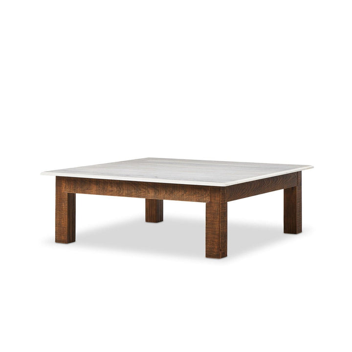 Jessa Coffee Table - Honed White Marble