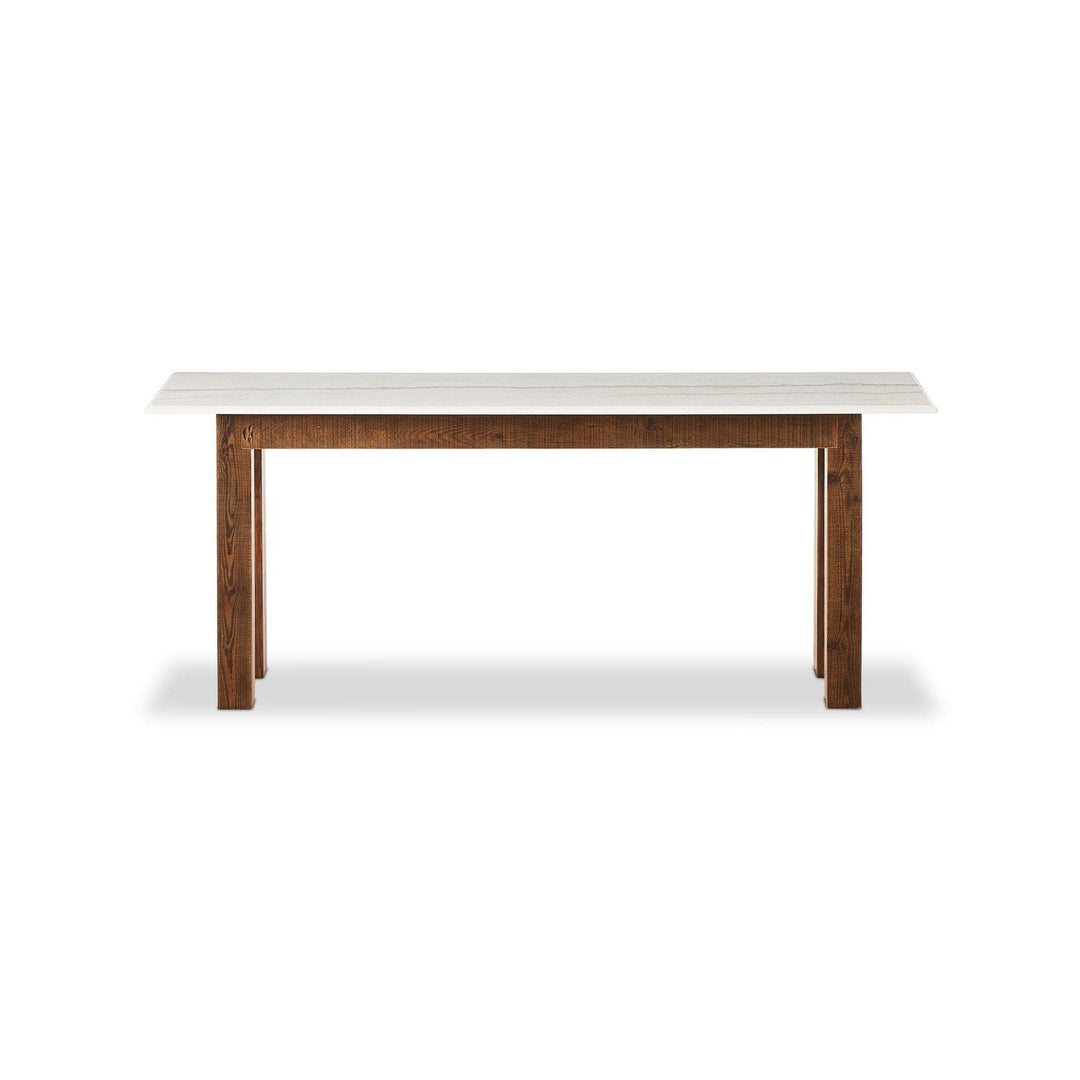 Mia Console Table - Honed White Marble