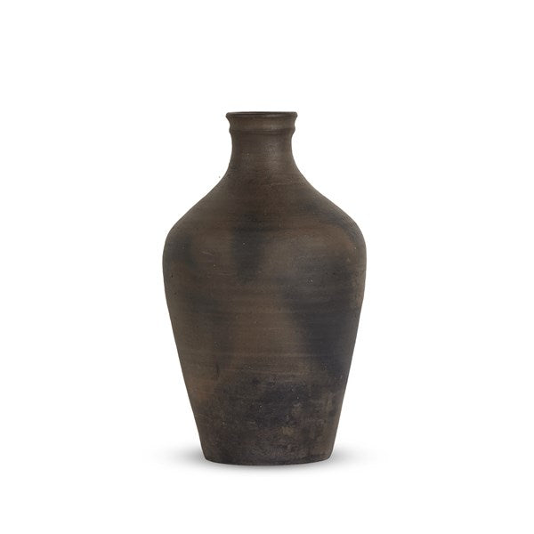 Kamari Vase - Aged Black Ceramic-Four Hands-FH-237765-001-Vases-3-France and Son