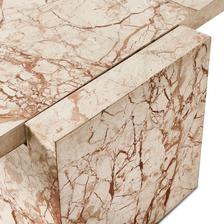 Adrian Coffee Table - Desert Taupe Marble