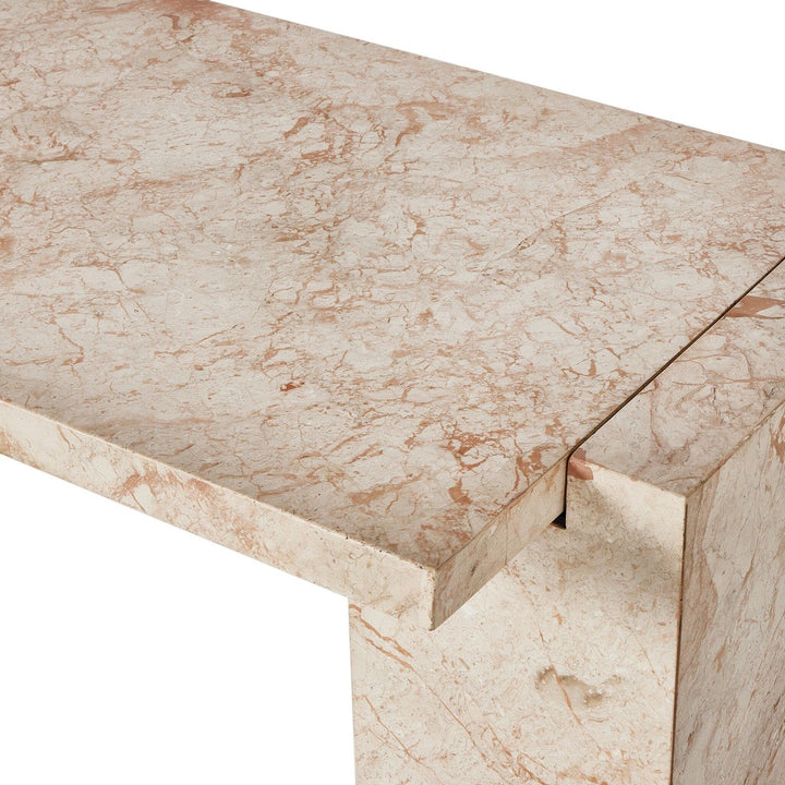 Adrian Console Table - Desert Taupe Marble