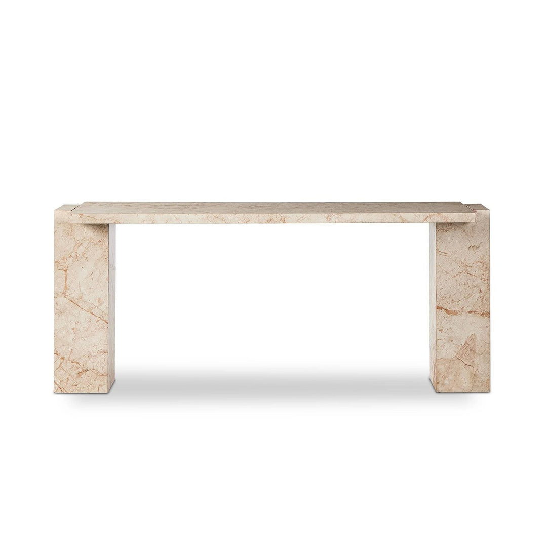 Adrian Console Table - Desert Taupe Marble