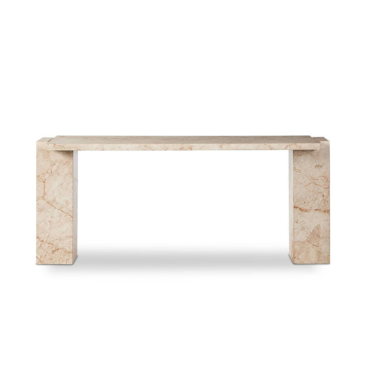 Adrian Console Table - Desert Taupe Marble