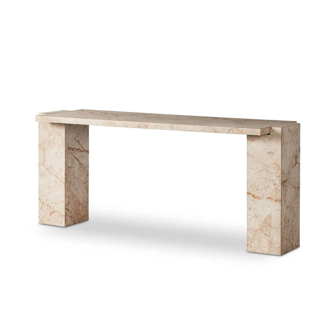 Adrian Console Table - Desert Taupe Marble