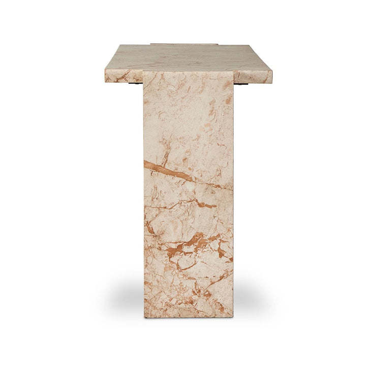 Adrian Console Table - Desert Taupe Marble