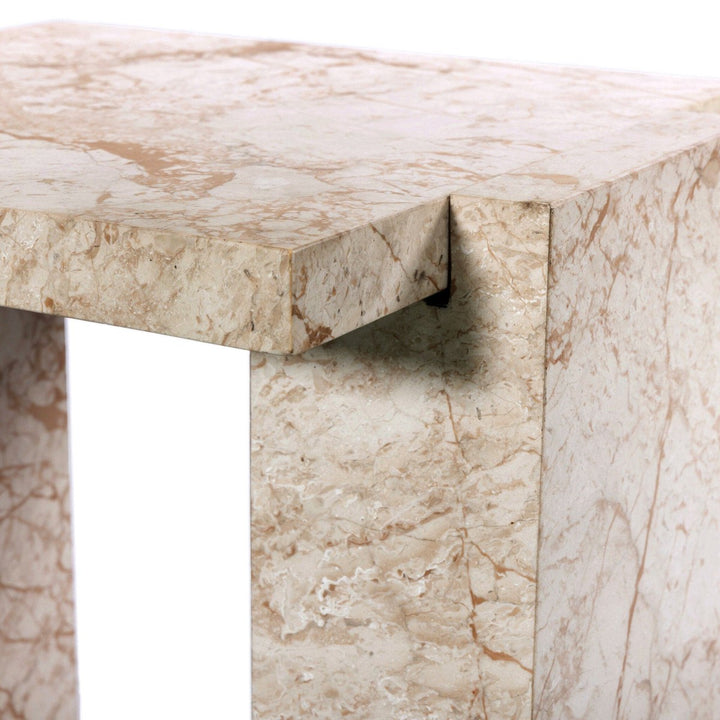 Adrian End Table - Desert Taupe Marble