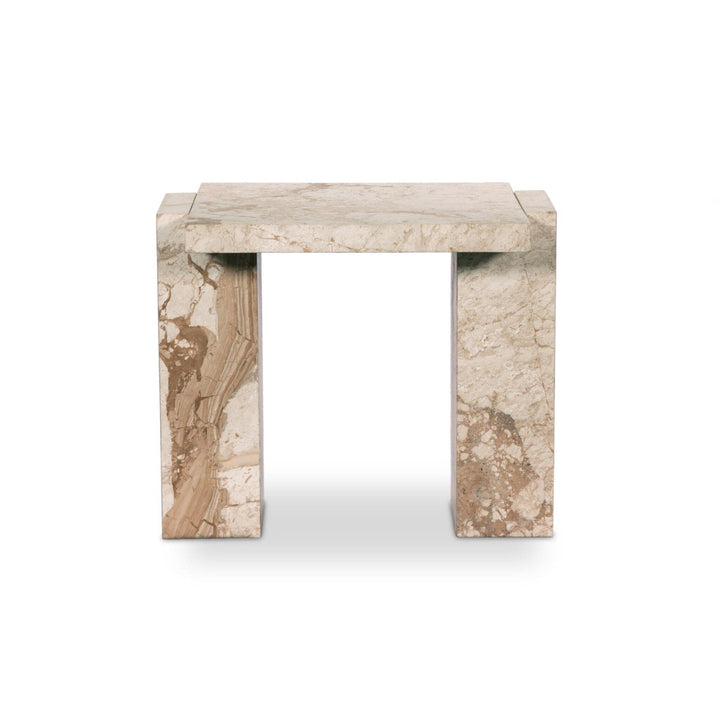 Adrian End Table - Desert Taupe Marble