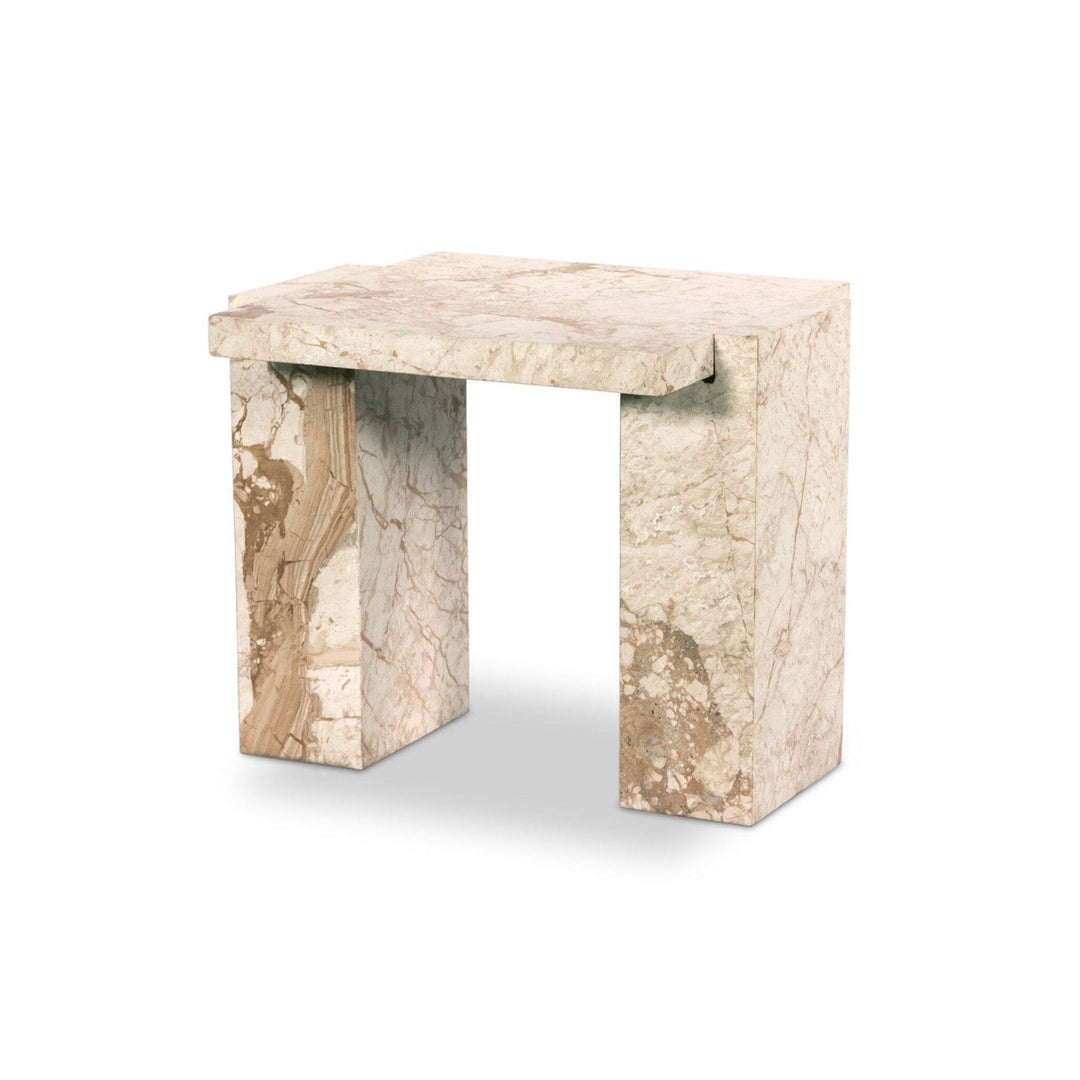 Adrian End Table - Desert Taupe Marble