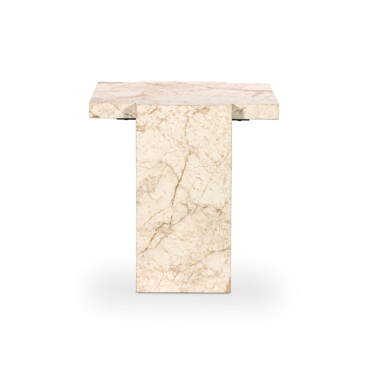 Adrian End Table - Desert Taupe Marble