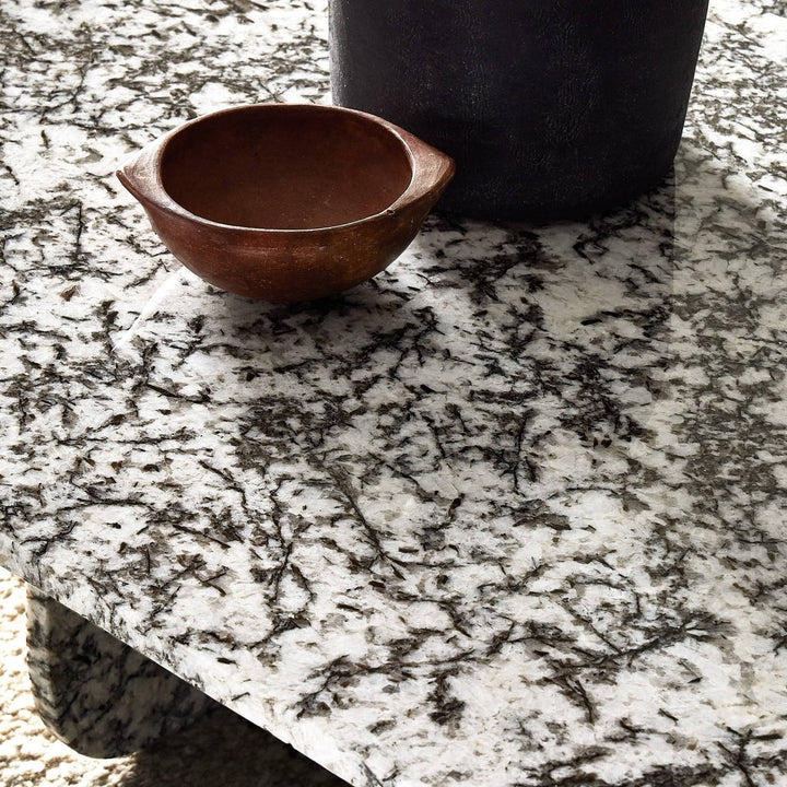 Lincoln Rectangle Coffee Table - Speckled Black Marble