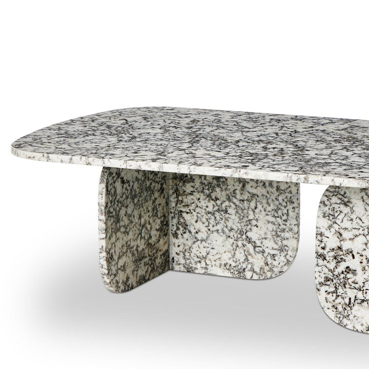 Lincoln Rectangle Coffee Table - Speckled Black Marble