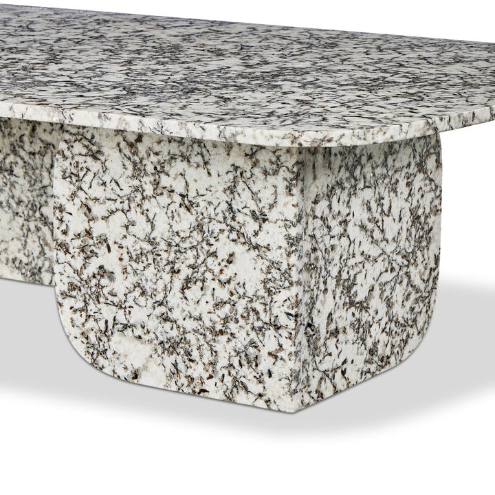 Lincoln Rectangle Coffee Table - Speckled Black Marble