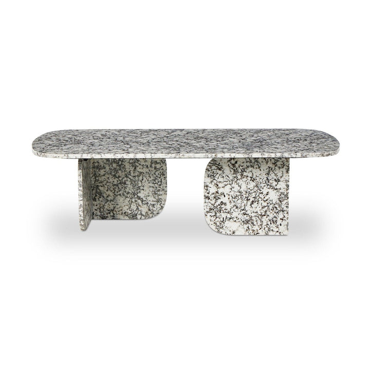 Lincoln Rectangle Coffee Table - Speckled Black Marble