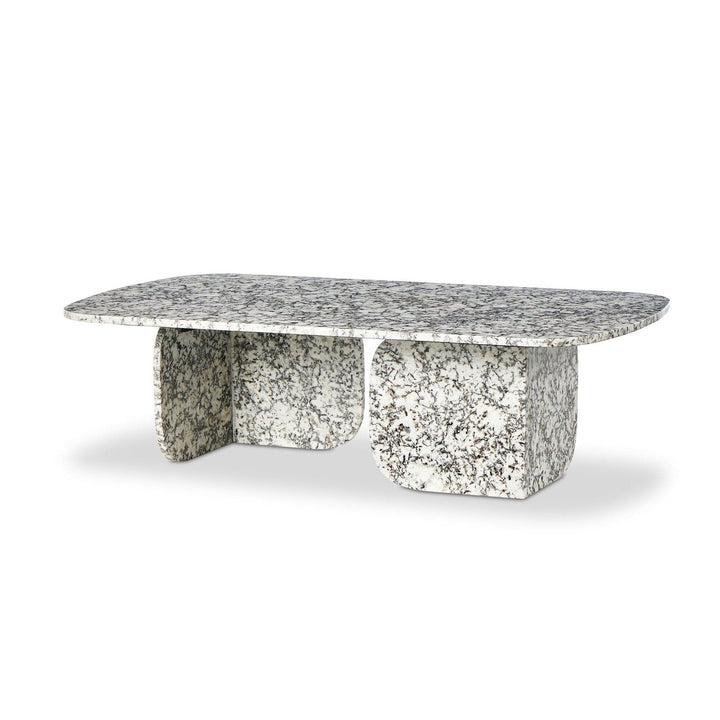 Lincoln Rectangle Coffee Table - Speckled Black Marble