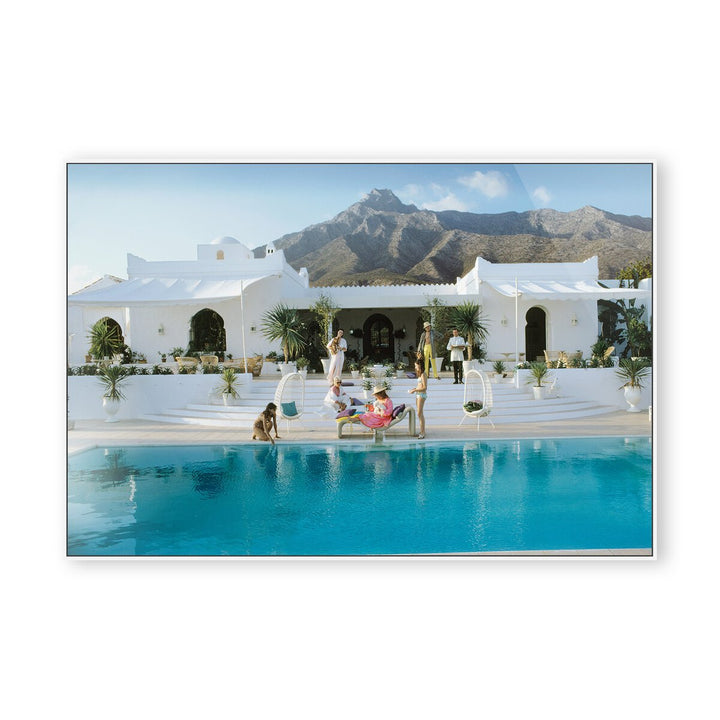 Pool At El Venerol By Slim Aarons - 48"X32"