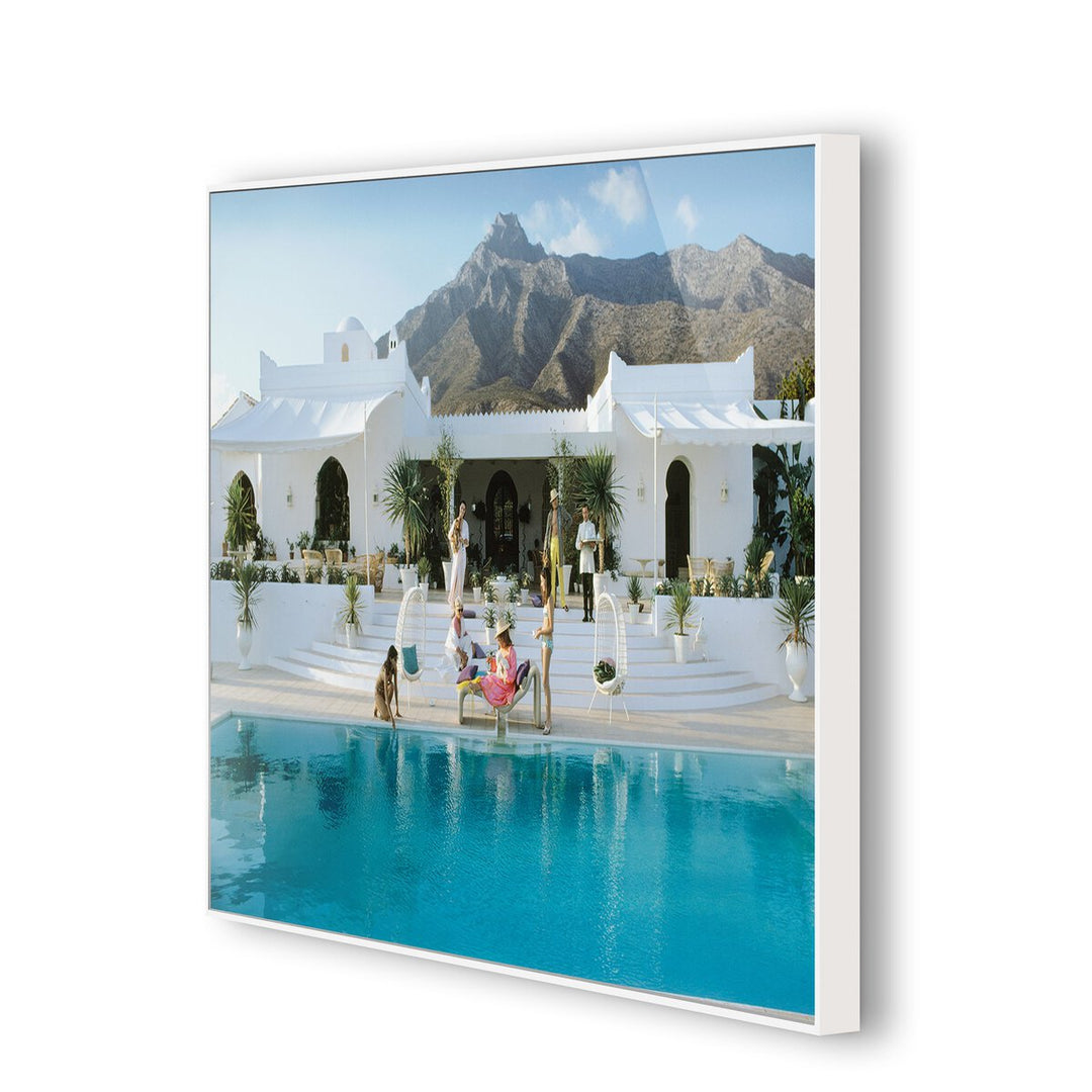 Pool At El Venerol By Slim Aarons - 48"X32"