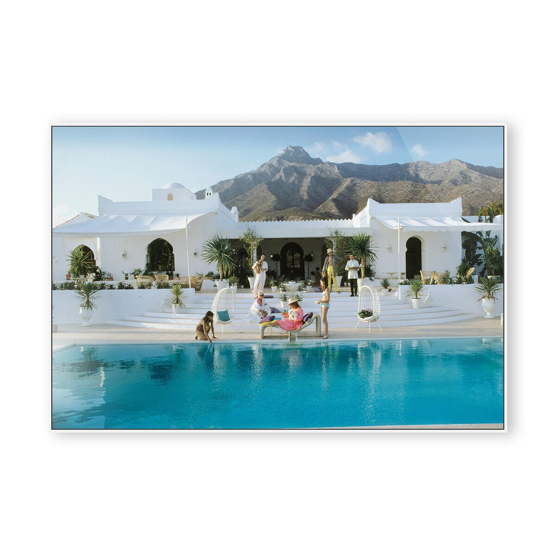 Pool At El Venerol By Slim Aarons - 72"X48"