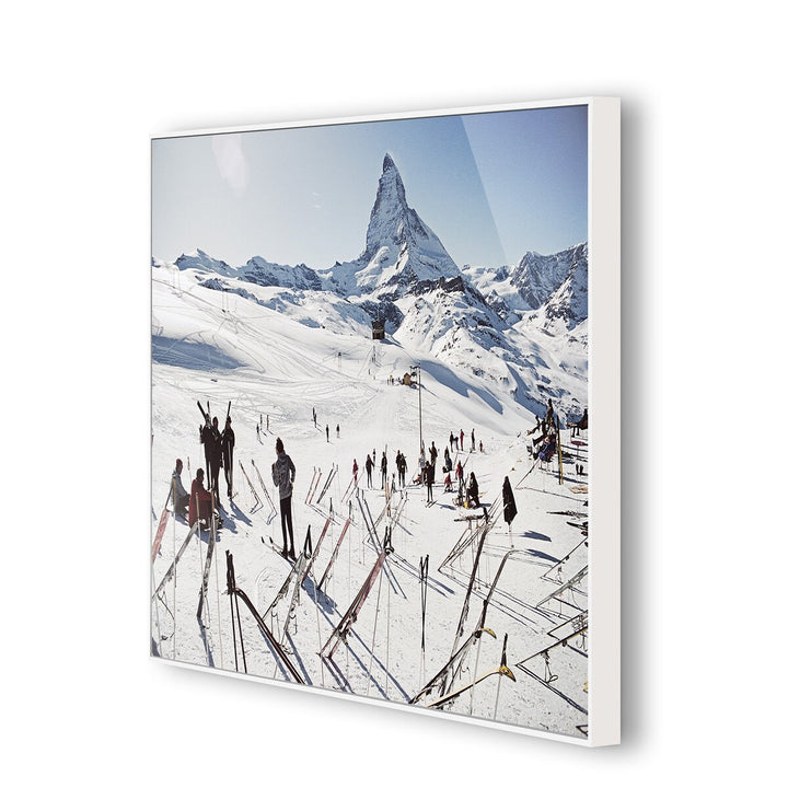 Zermatt Skiing By Slim Aarons - 36"X24"