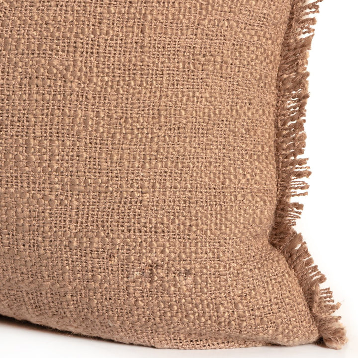 Sharp Outdoor Pillow - Textured Taupe - 20"X20" - Cover + Insert