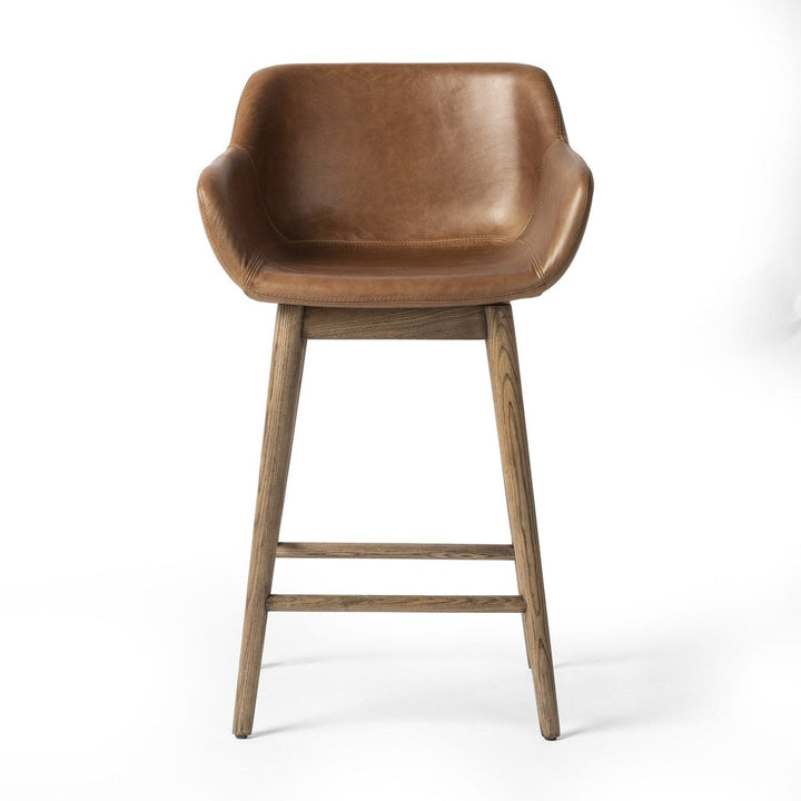 Madeline Swivel Counter Stool - Sonoma Chestnut