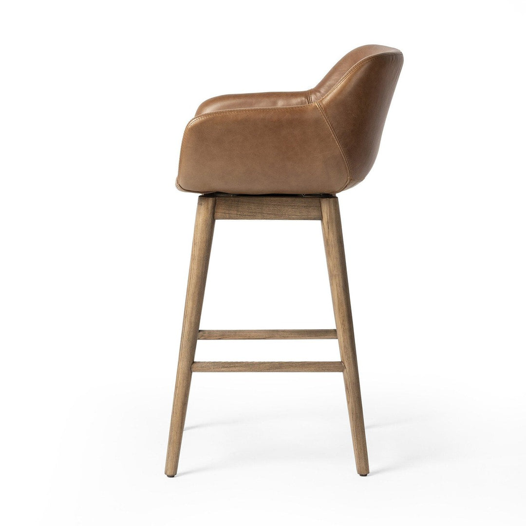 Madeline Swivel Counter Stool - Sonoma Chestnut