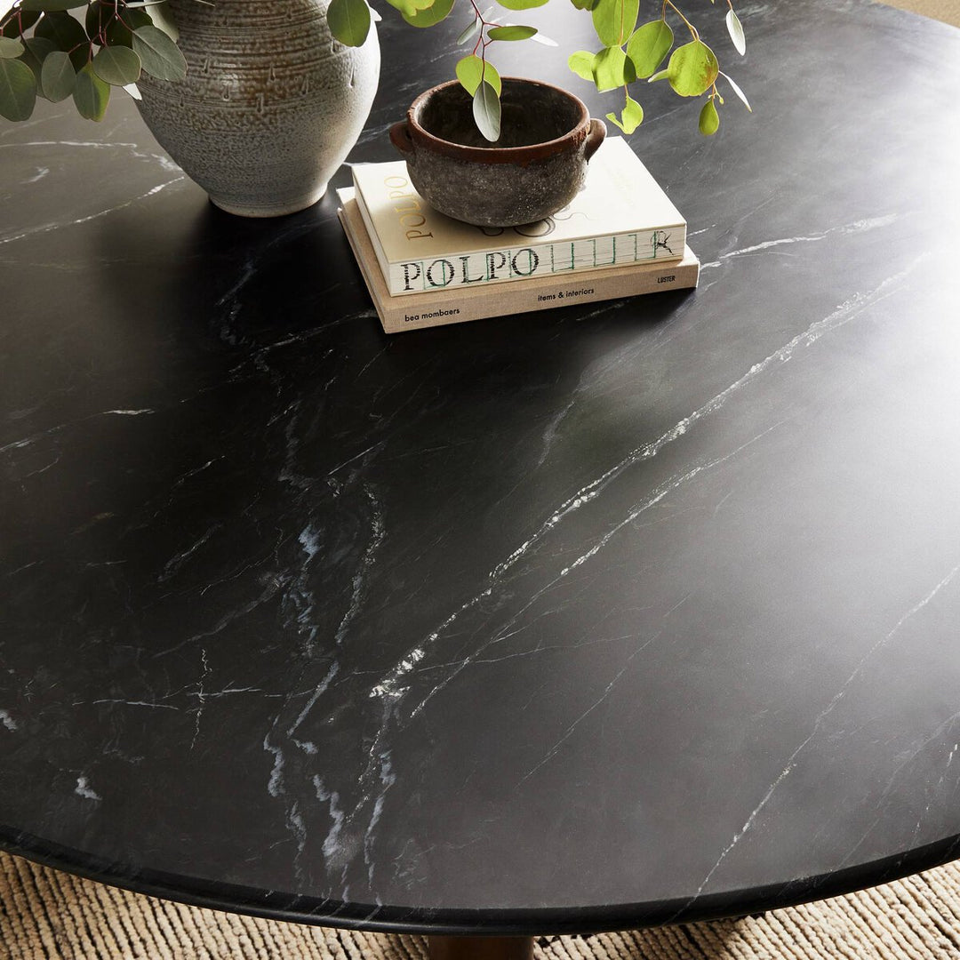 Kieran Dining Table - Black Marble