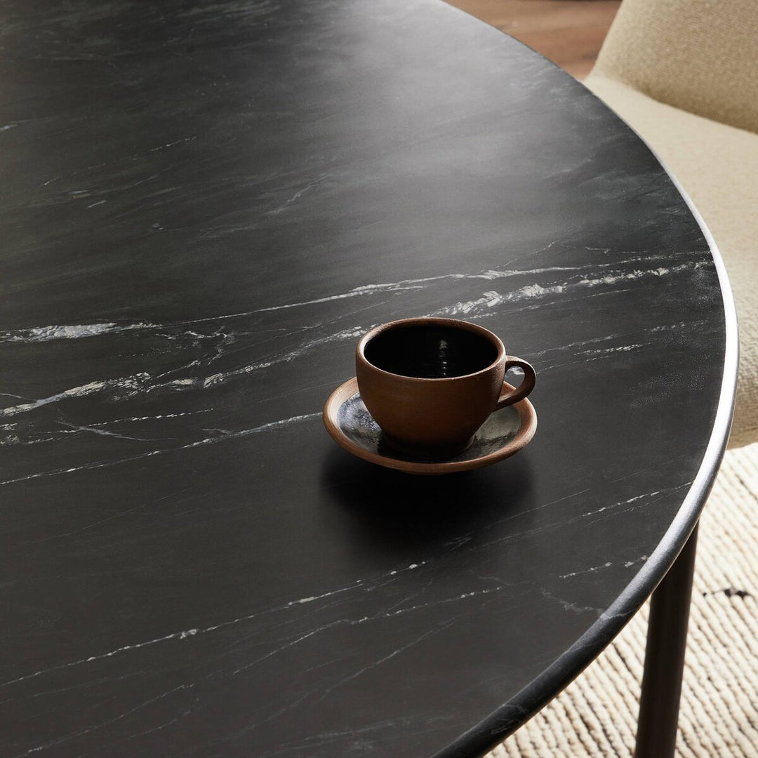 Kieran Dining Table - Black Marble