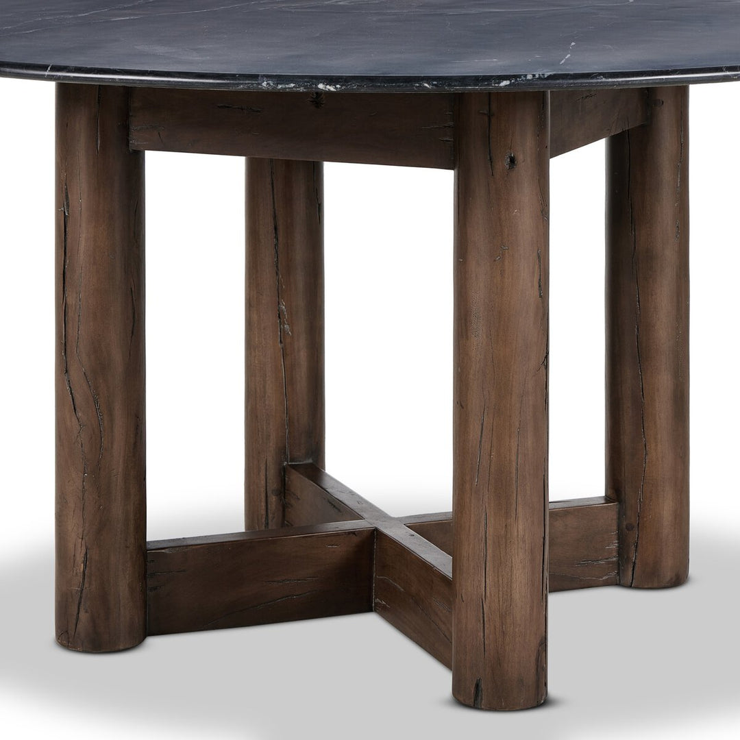 Kieran Dining Table - Black Marble