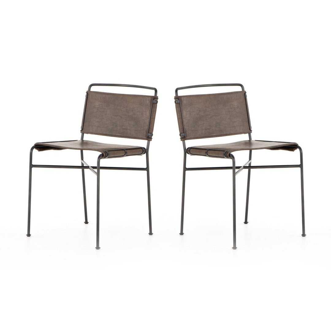 Roosevelt Dining Chair - Distressed Brown