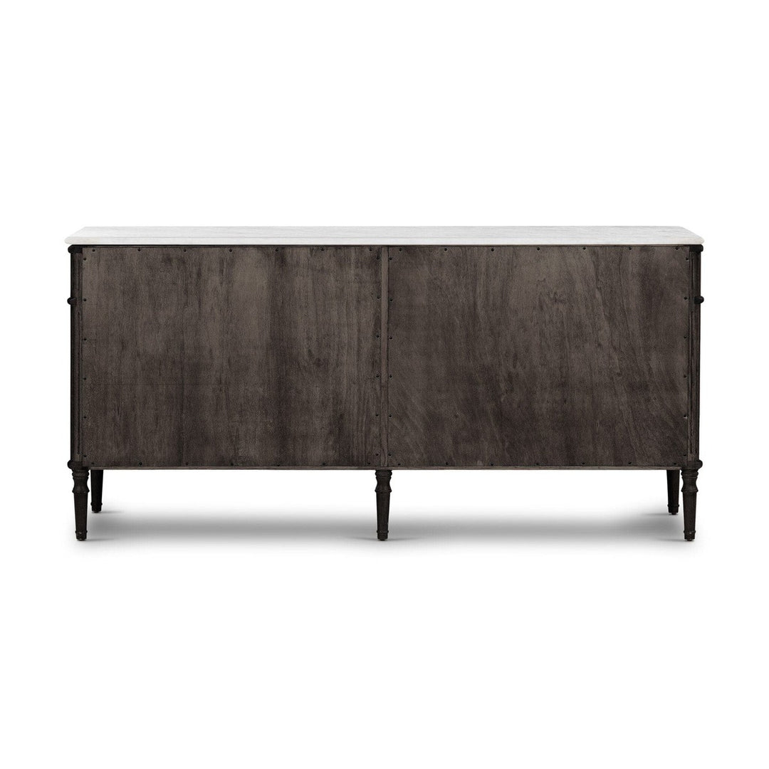 Langley 6 Drawer Dresser - Distressed Black Oak