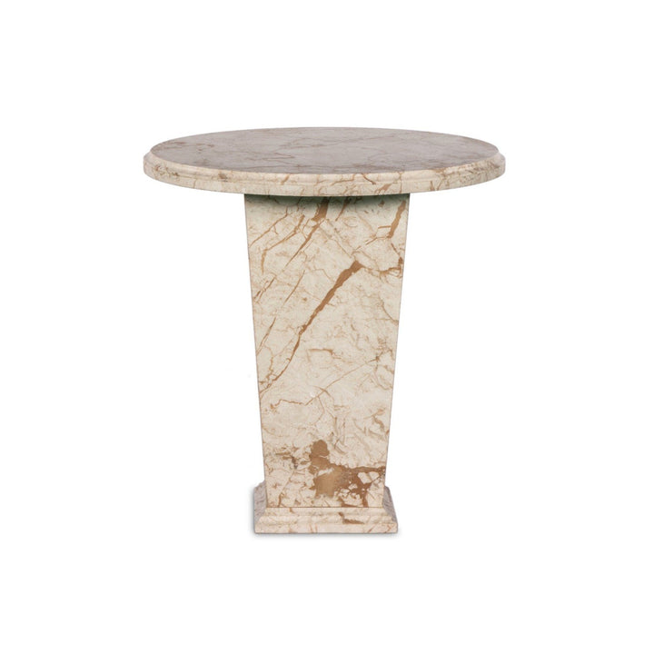 Everett End Table - Desert Taupe Marble