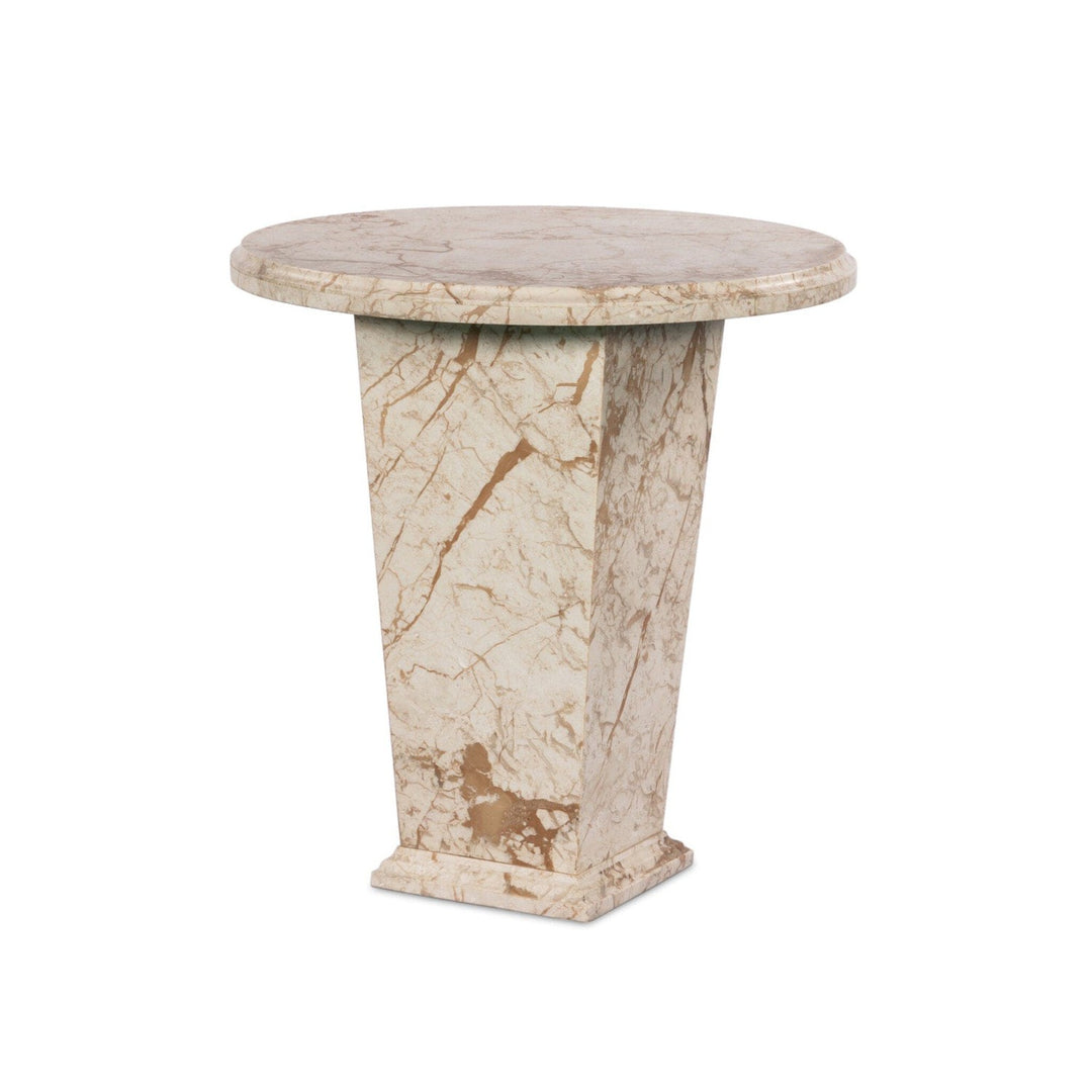 Everett End Table - Desert Taupe Marble