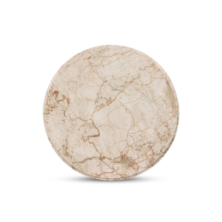 Everett End Table - Desert Taupe Marble