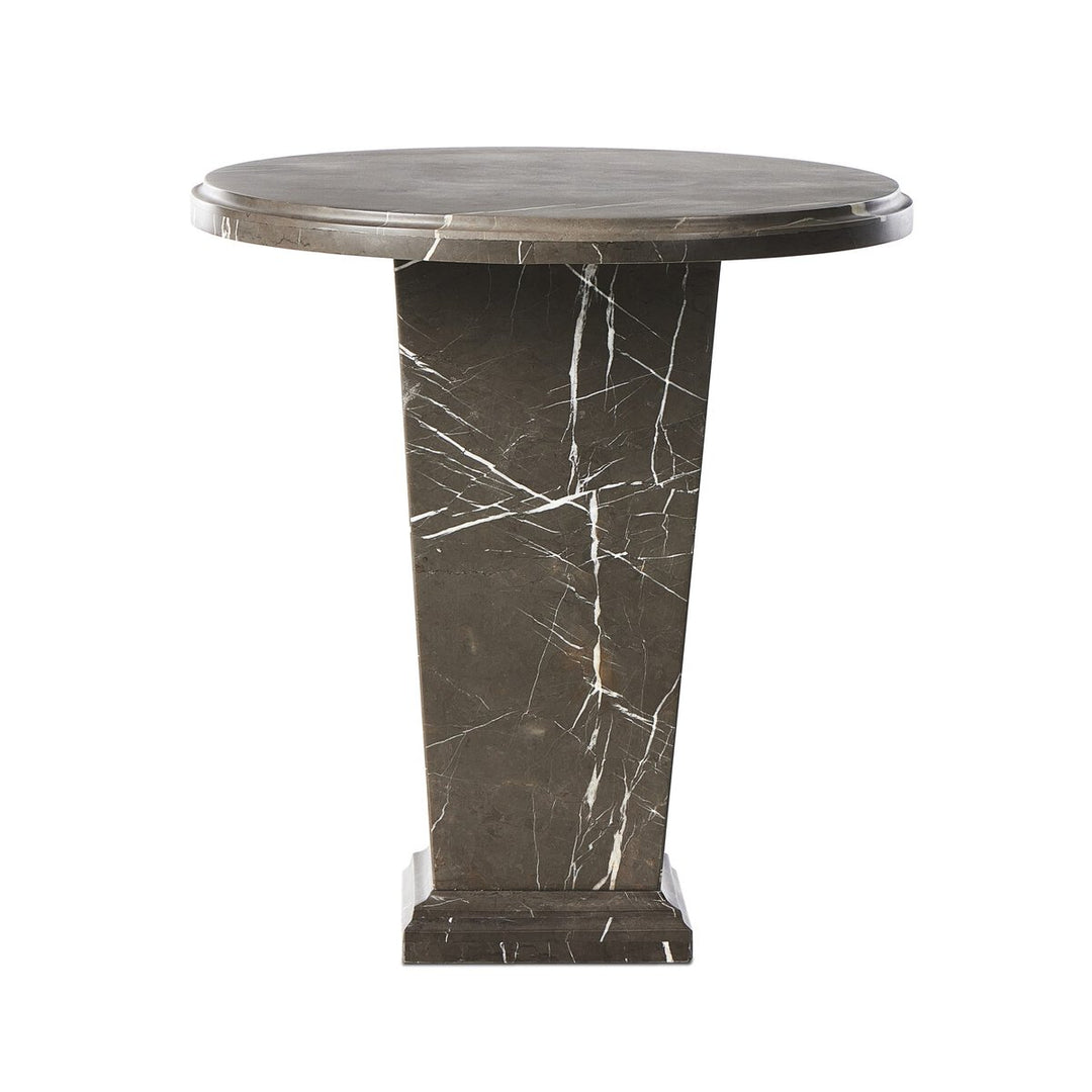 Ezra End Table - Grey Italian Marble