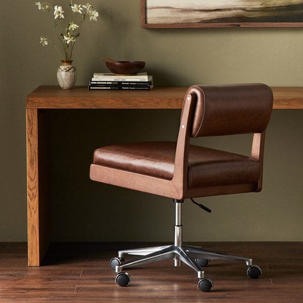 Norris Armless Desk Chair-Four Hands-FH-238205-002-Task ChairsSonoma Black-10-France and Son