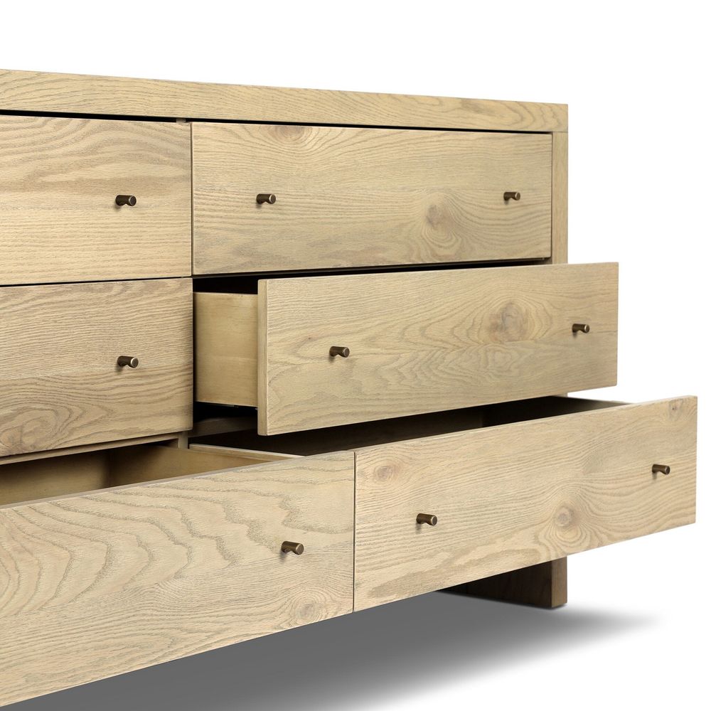 Torrington 6 Drawer Dresser - Sandy Oak Resawn