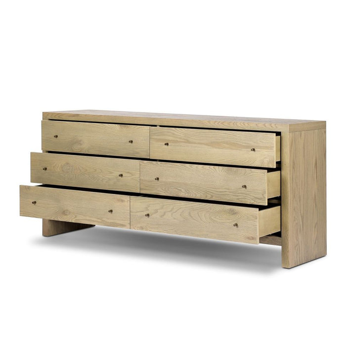 Torrington 6 Drawer Dresser - Sandy Oak Resawn