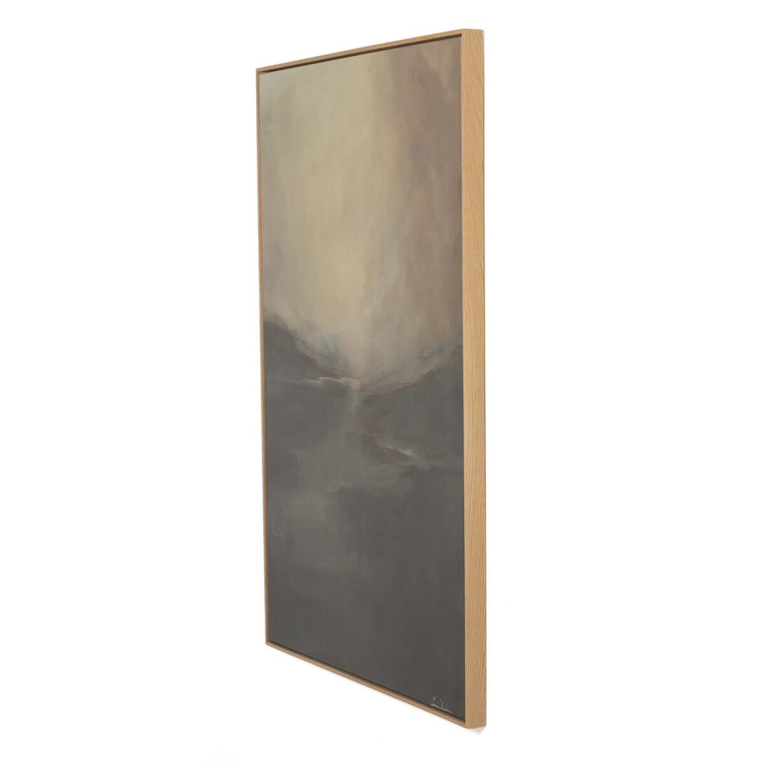 Fog I By Lauren Fuhr - Vertical Grain White Oak Floater - 40.5"X60"