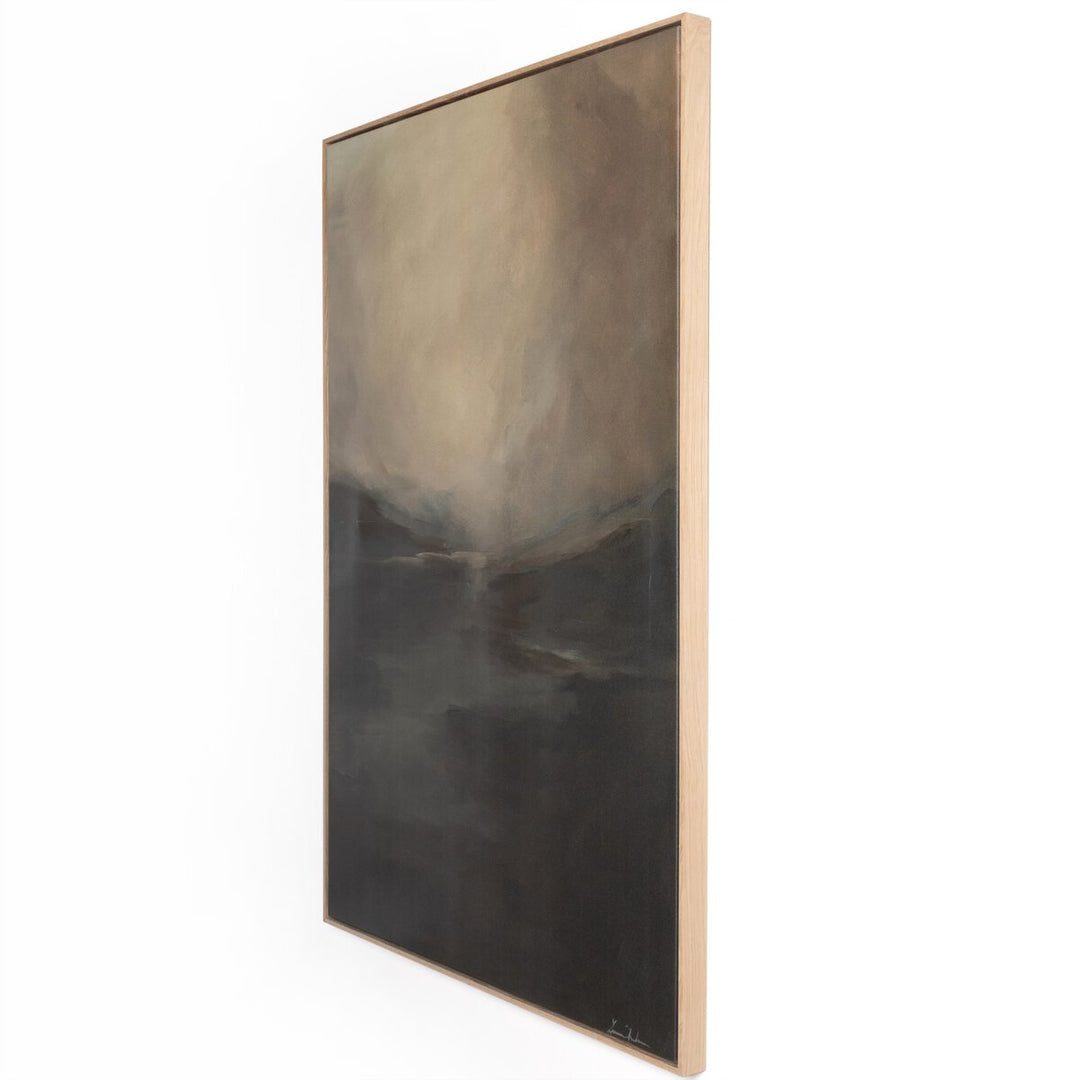 Fog I By Lauren Fuhr - Vertical Grain White Oak Floater - 20"X30"