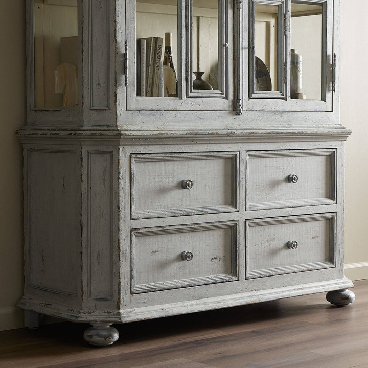 The "You Will Need Many Hinges" Cabinet - Distressed Grey Blue